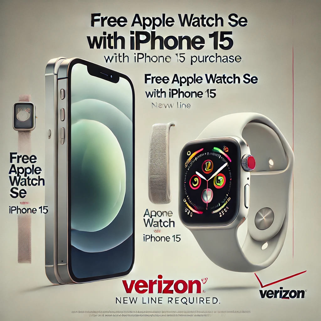 Verizon free Apple Watch with iPhone 15