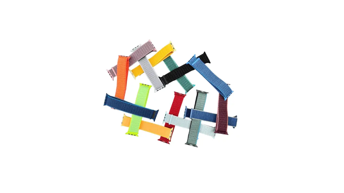Beaded Apple Watch band in gemstone design
