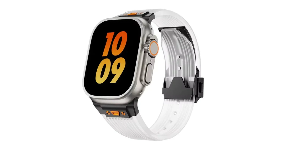 Apple Watch PFAS-free silver and gold bands