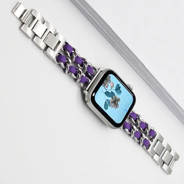 Cape Diablo Apple Watch band handmade with natural stones and beads for a stylish premium look
